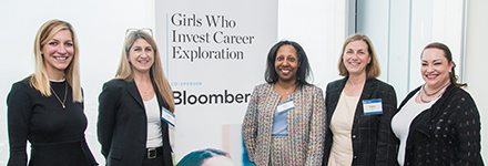 Girls Who Invest event participants
