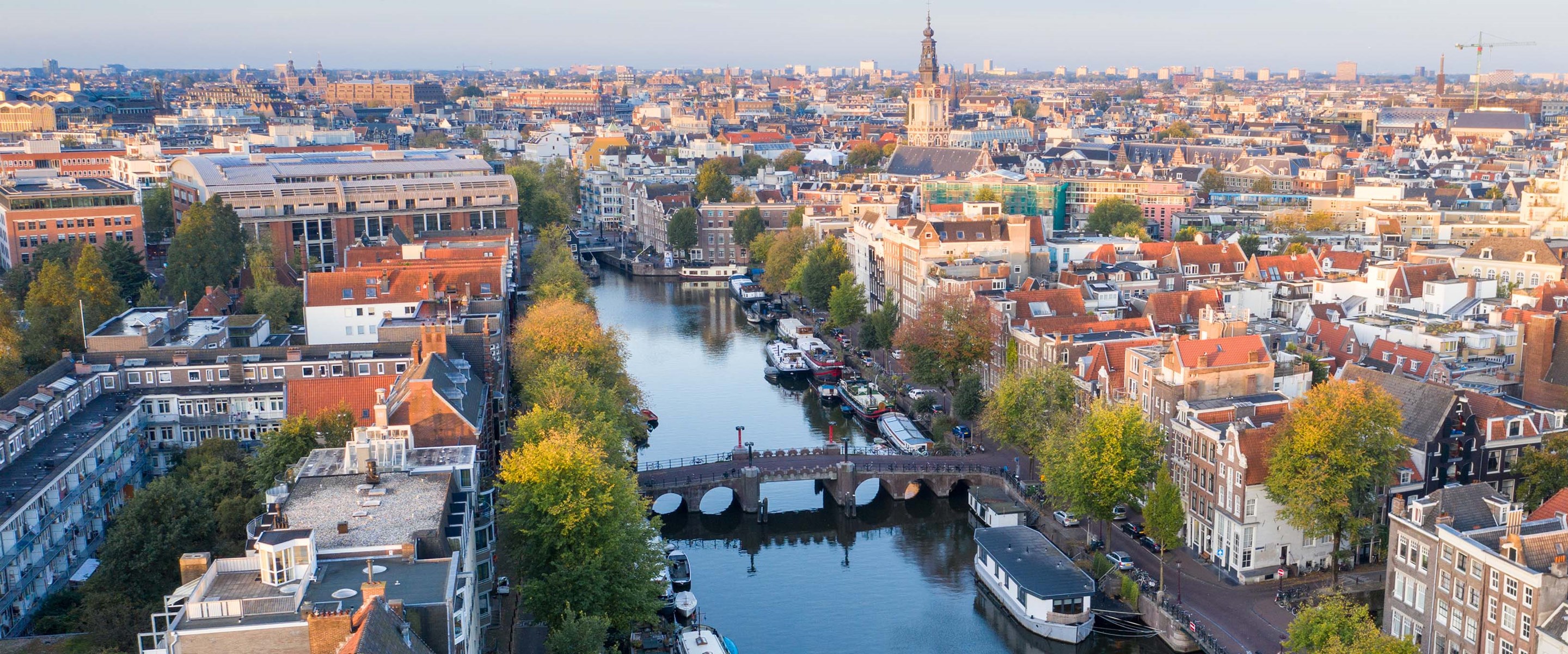 Amsterdam aerial view