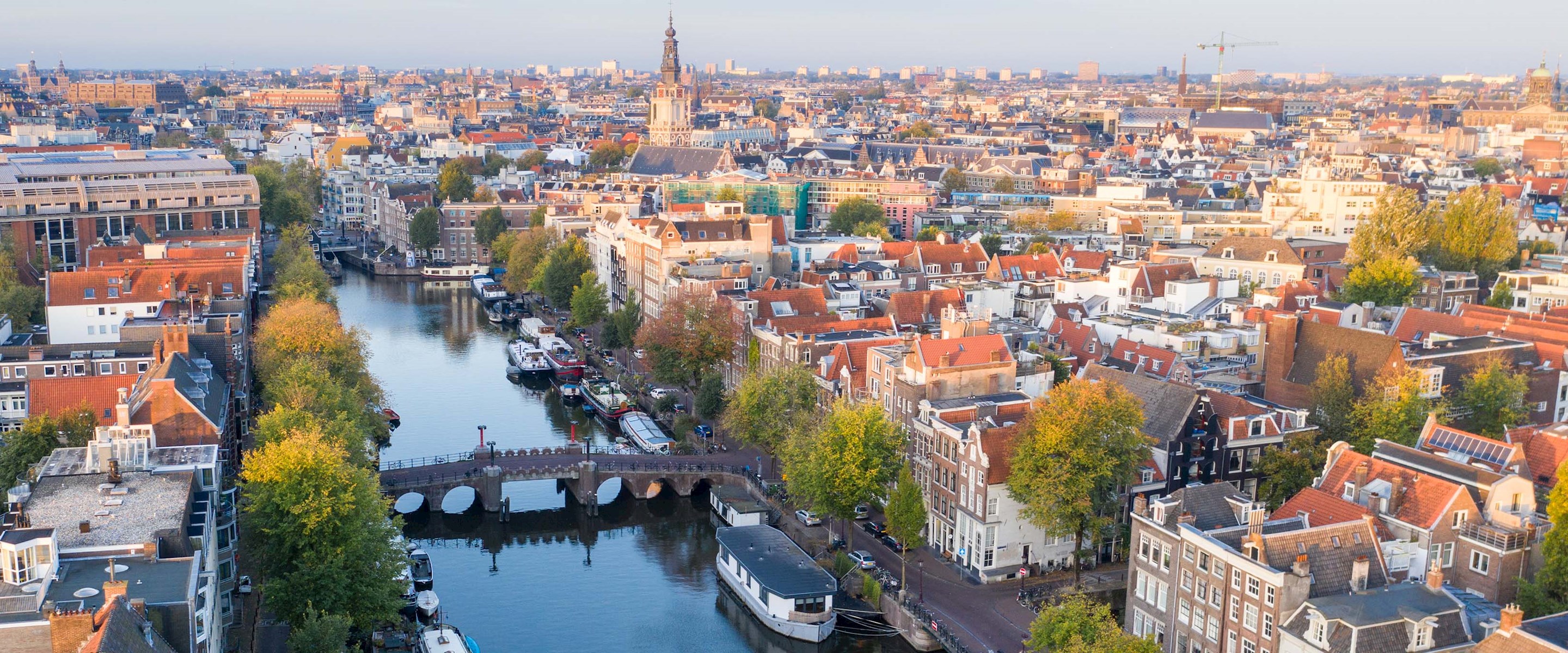 Amsterdam aerial view