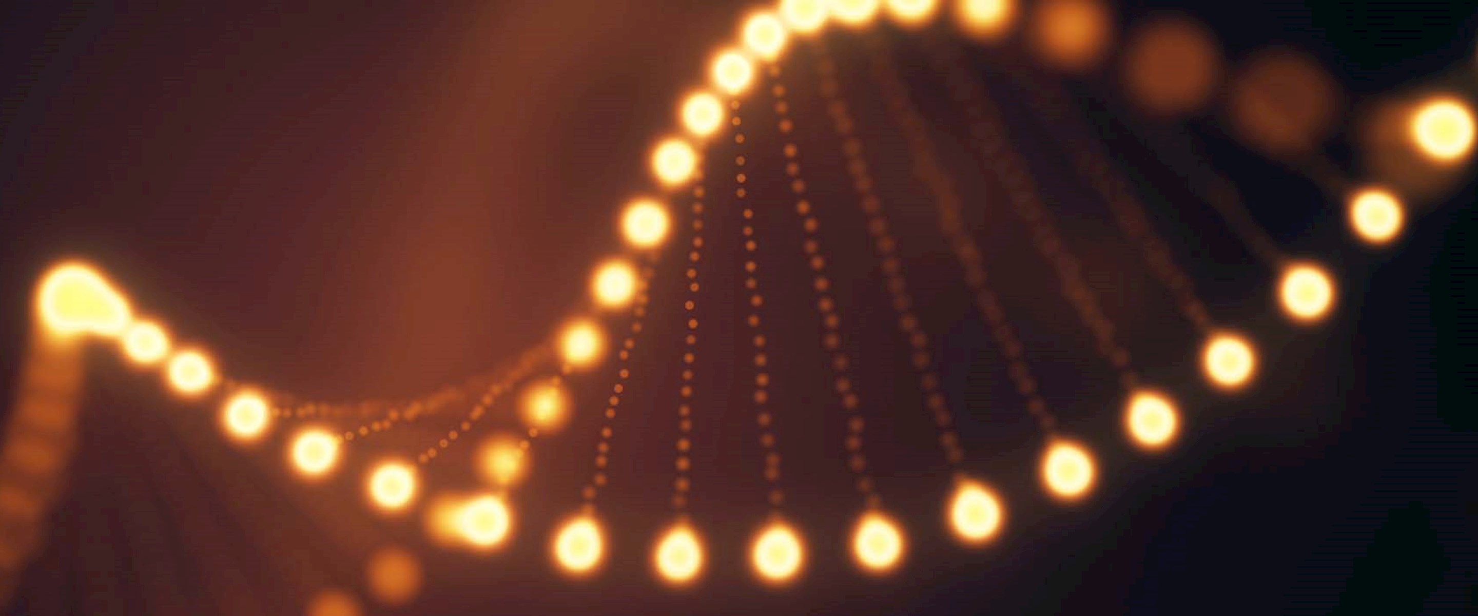 Glowing DNA strand