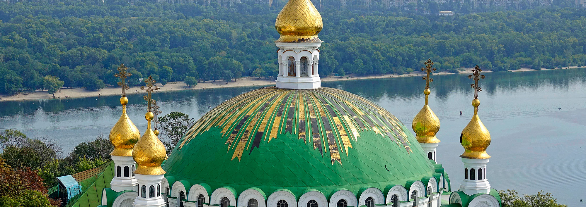 Cathedral top in Ukraine