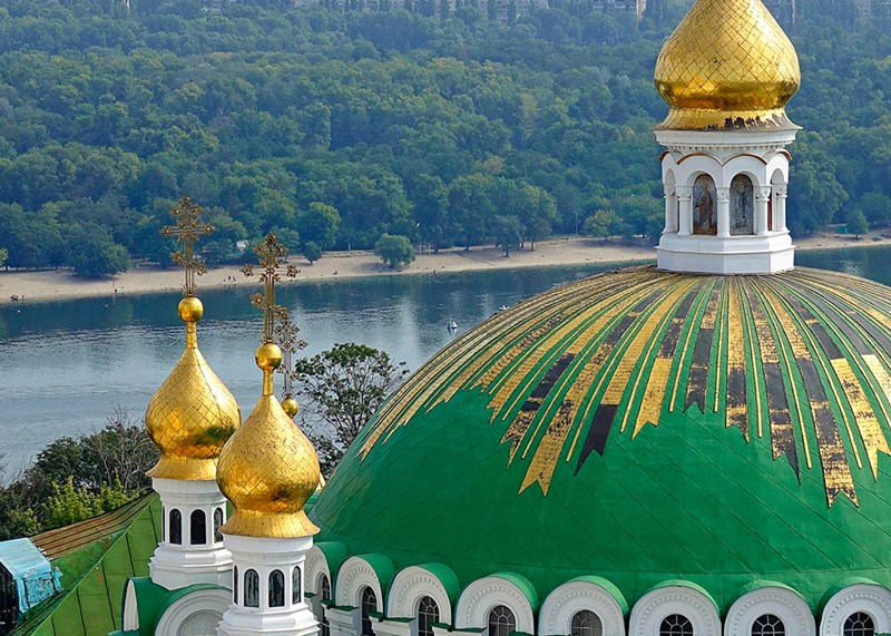 Cathedral top in Ukraine