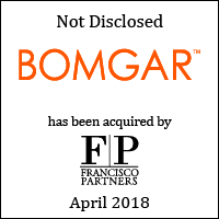 Bomgar as been acquired by Francisco Partners