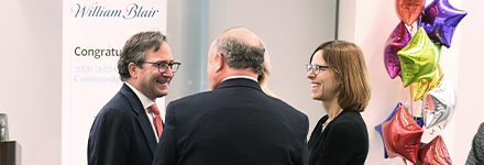 William Blair employees John Ettelson, Mark Fuller, and Laura Van Peenan