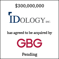 IDology has agreed to be acquired by GBGroup