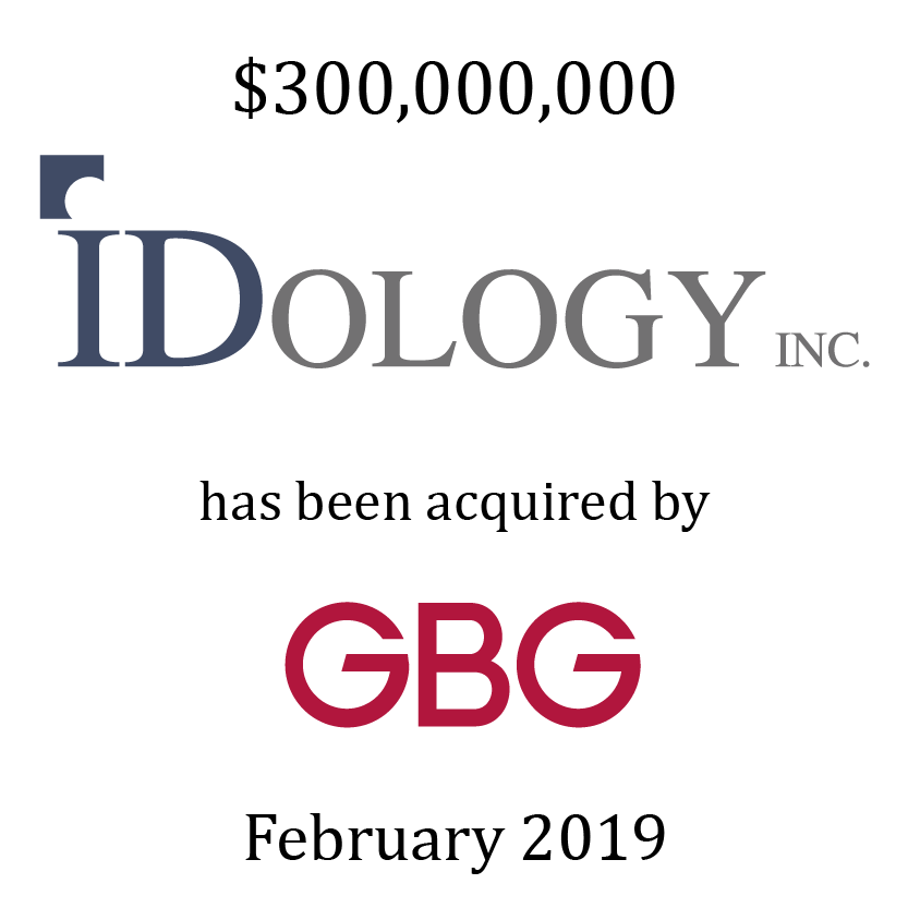 IDology has agreed to be acquired by GBGroup