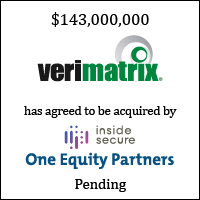 Verimatrix has agreed to be acquired by One Equity Partners