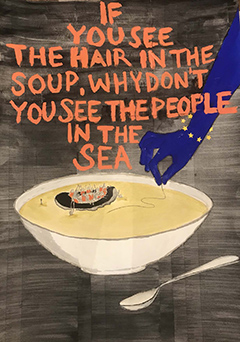"If you see the hair in the soup, why don't you see the people in the sea"