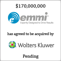 Emmi Solutions has agreed to be acquired by Wolters Kluwer
