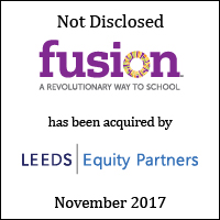 Fusion Education Group has been acquired by Leeds Equity Partners