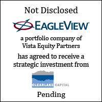 EagleView has agreed to receive a strategic investment from Clearlake Capital