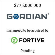 Gordian has agreed to be acquired by Fortive