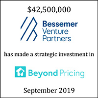 Bessemer Venture Partners has made a strategic investment in Beyond Pricing