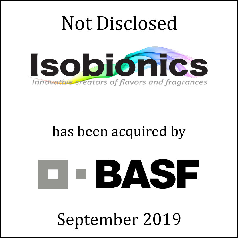 Isobionics has been acquired by BASF
