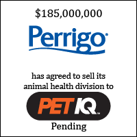 Perrigo Company plc  has agreed to sell its animal health division to PetIQ, Inc. 