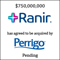 Ranir Has Agreed to be Acquired by Perrigo Company