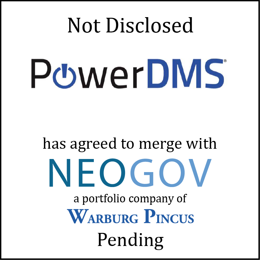 PowerDMS (logo) has agreed to merge with NEOGOV (logo)