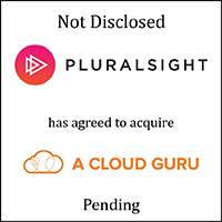 PluralSight (logo) has agreed to acquire A Cloud Guru (logo)