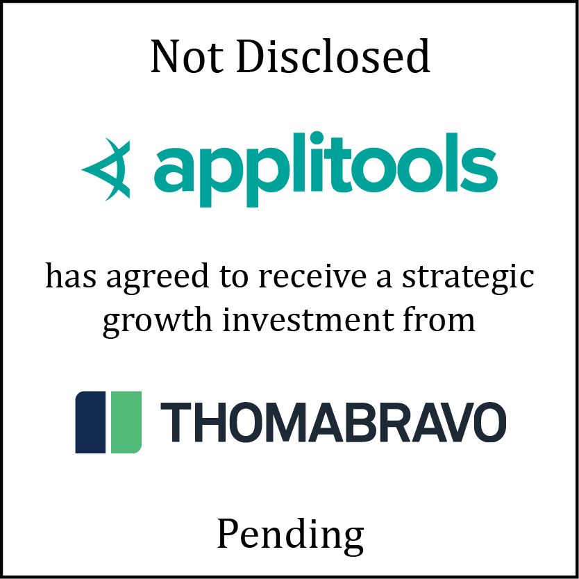 Applitools (logo) has agreed to receive a strategic growth investment from ThomaBravo (logo)