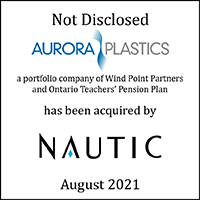 Aurora Plastics (logo) has been acquired by Nautic (logo)