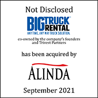 Big Truck Rental (logo) Has Been Acquired by Alinda Capital Partners (logo)