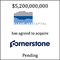 Clearlake Capital and Cornerstone transaction