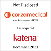 Corza Medical (logo) has acquired Katena (logo)