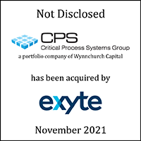 Critical Process Systems Group (logo) Has Been Acquired by Exyte (logo)