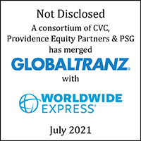 CVC Capital Partners (logo) and GlobalTranz (logo) have agreed to acquire Worldwide Express (logo)
