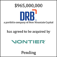 DRB and Vontier Transaction Announcement