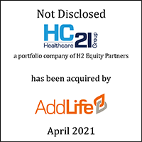 HC21 (logo) Has Been Acquired by AddLife AB (logo)