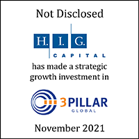 H.I.G. Capital (logo) Has Made a Strategic Growth Investment in 3Pillar Global (logo)