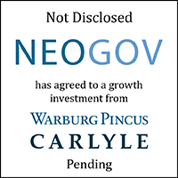 NEOGOV (logo) Has Agreed to a Growth Investment from Warburg Pincus (logo) and The Carlyle Group (logo)