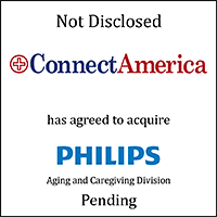 ConnectAmerica (logo) has agreed to acquire Philips (logo) Aging and Caregiving Division 