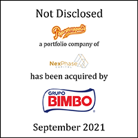 Popcornopolis (logo), a portfolio company of NexPhase Capital (logo) has been acquired by Grupo Bimbo (logo)