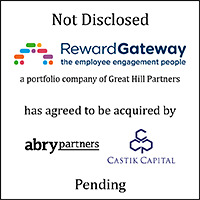 Reward Gateway (logo) Has Agreed to Be Acquired by Abry Partners (logo) and Castik Capital (logo)