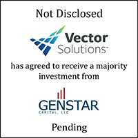 Vector Solutions (logo) has agreed to receive a majority investment from Genstar (logo)