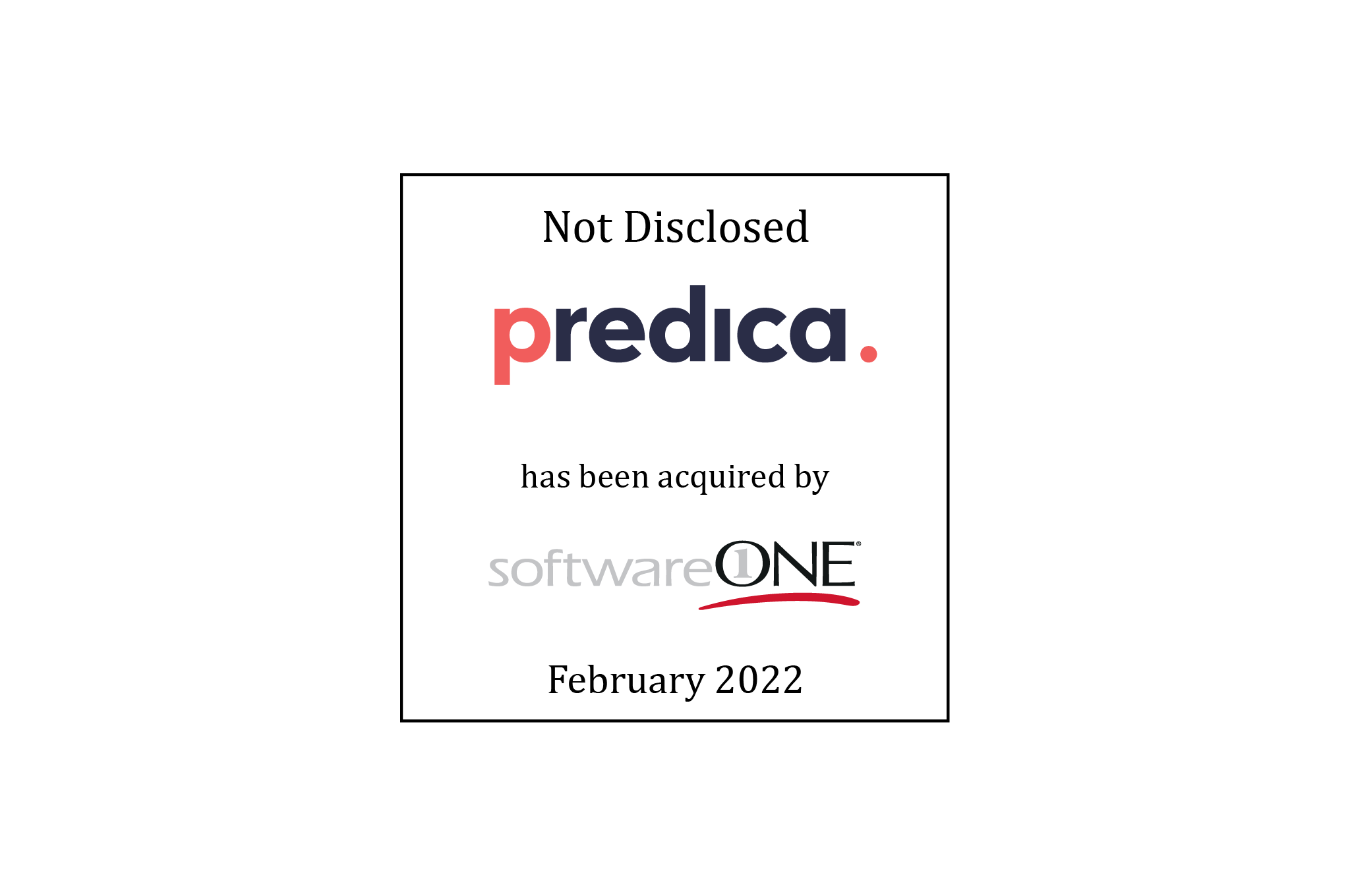 Predica/Software One tombstone