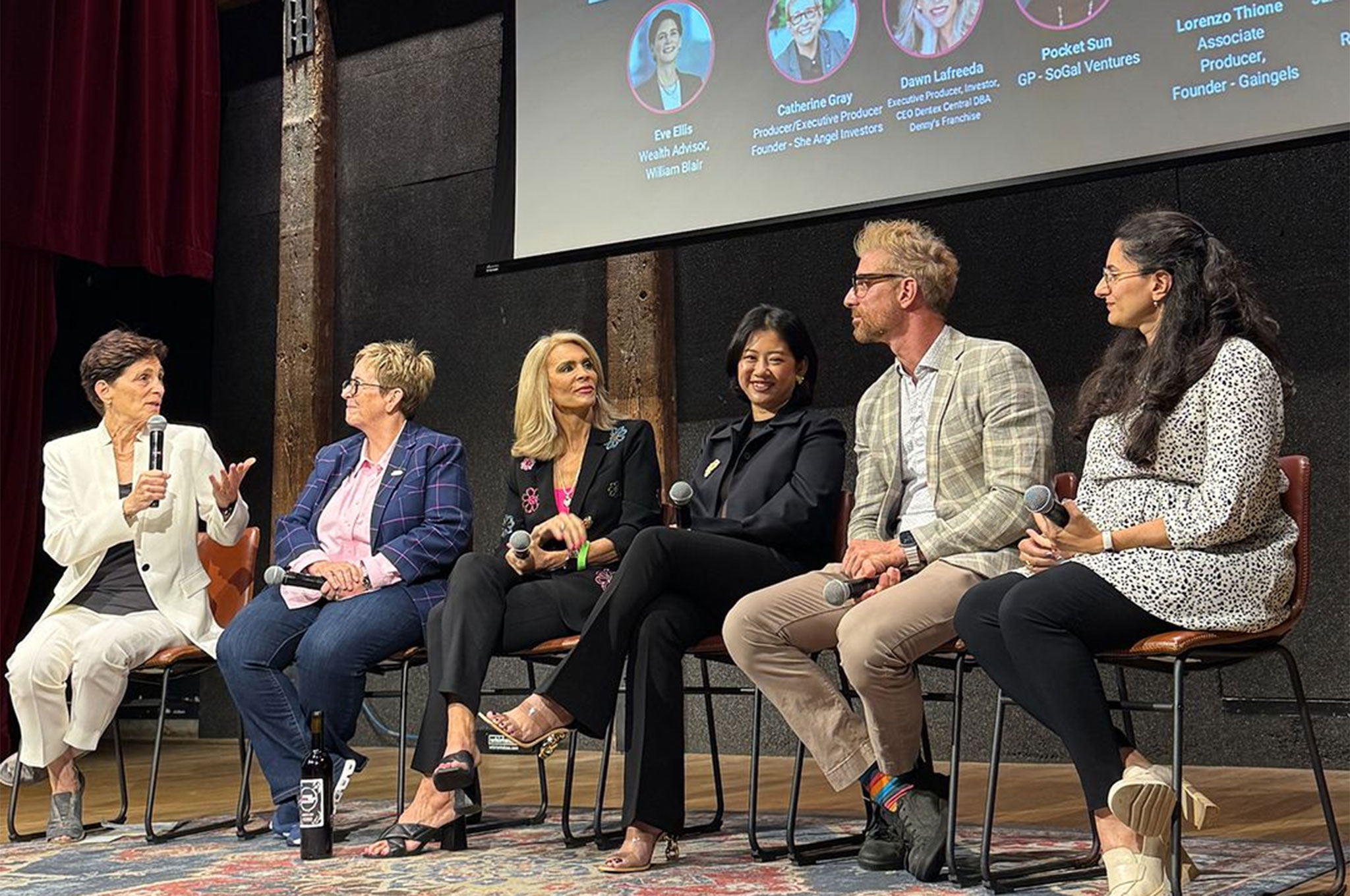 Eve Ellis and  Show Her The Money panelists