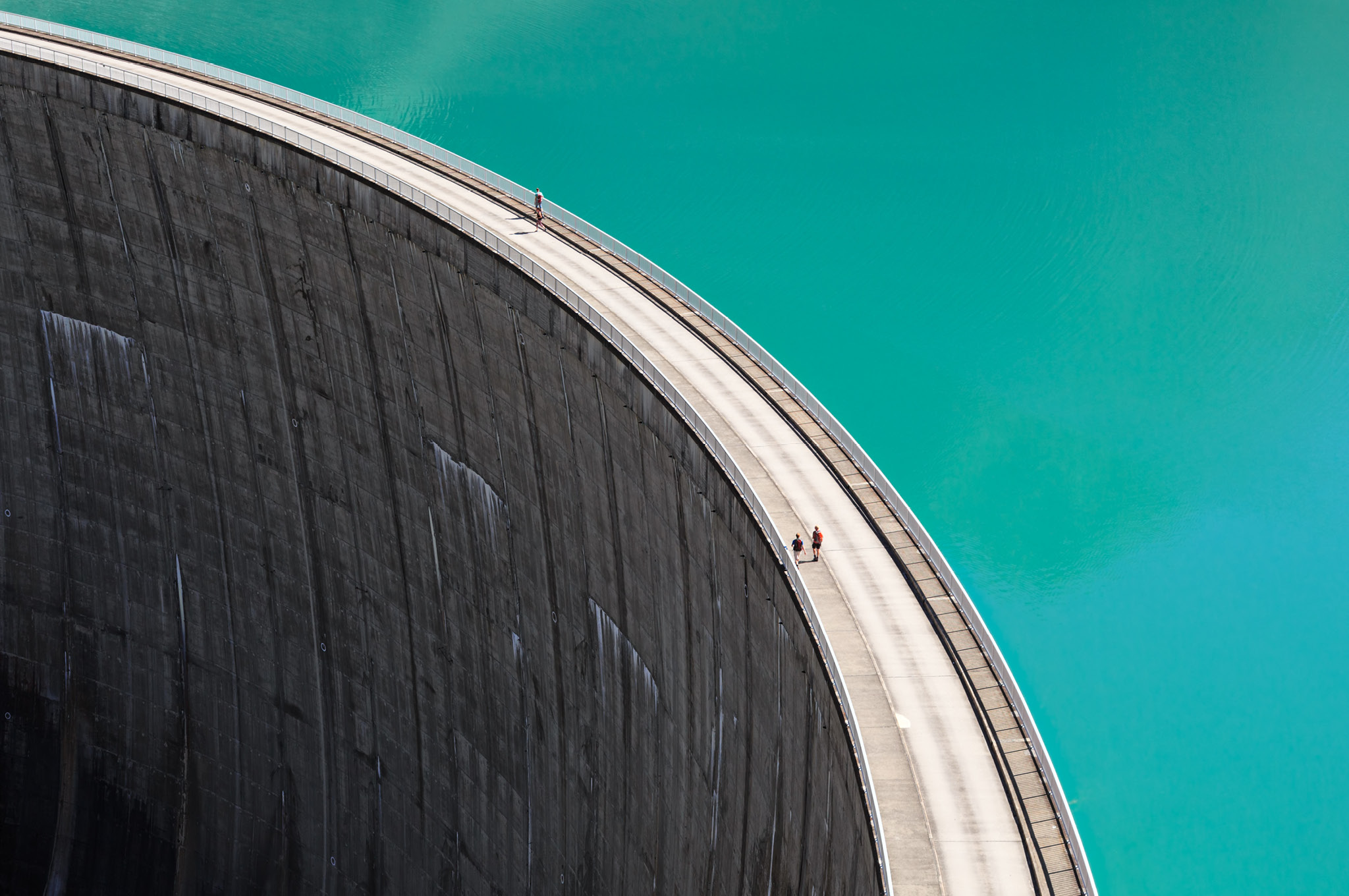 Edge of a dam