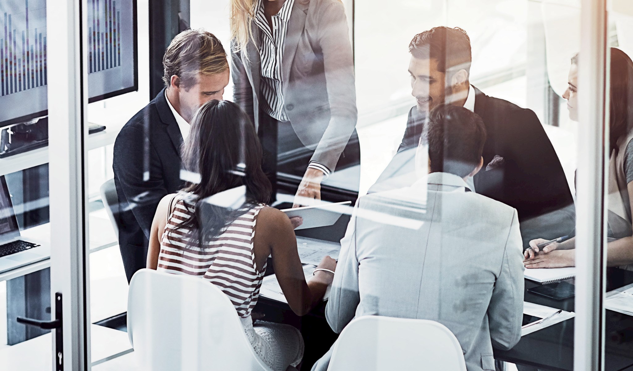 People in a conference room