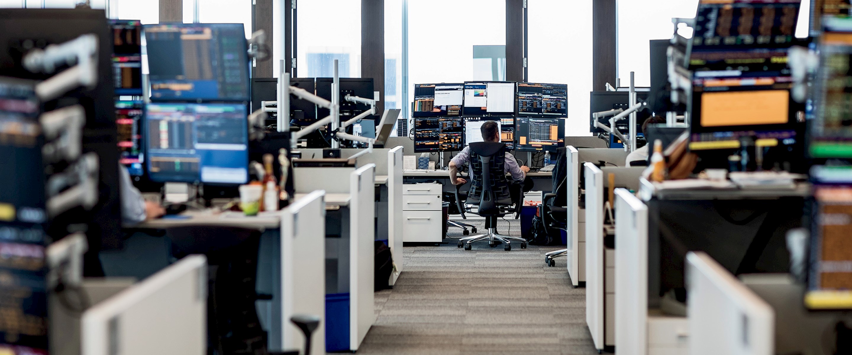 View of William Blair trading floor