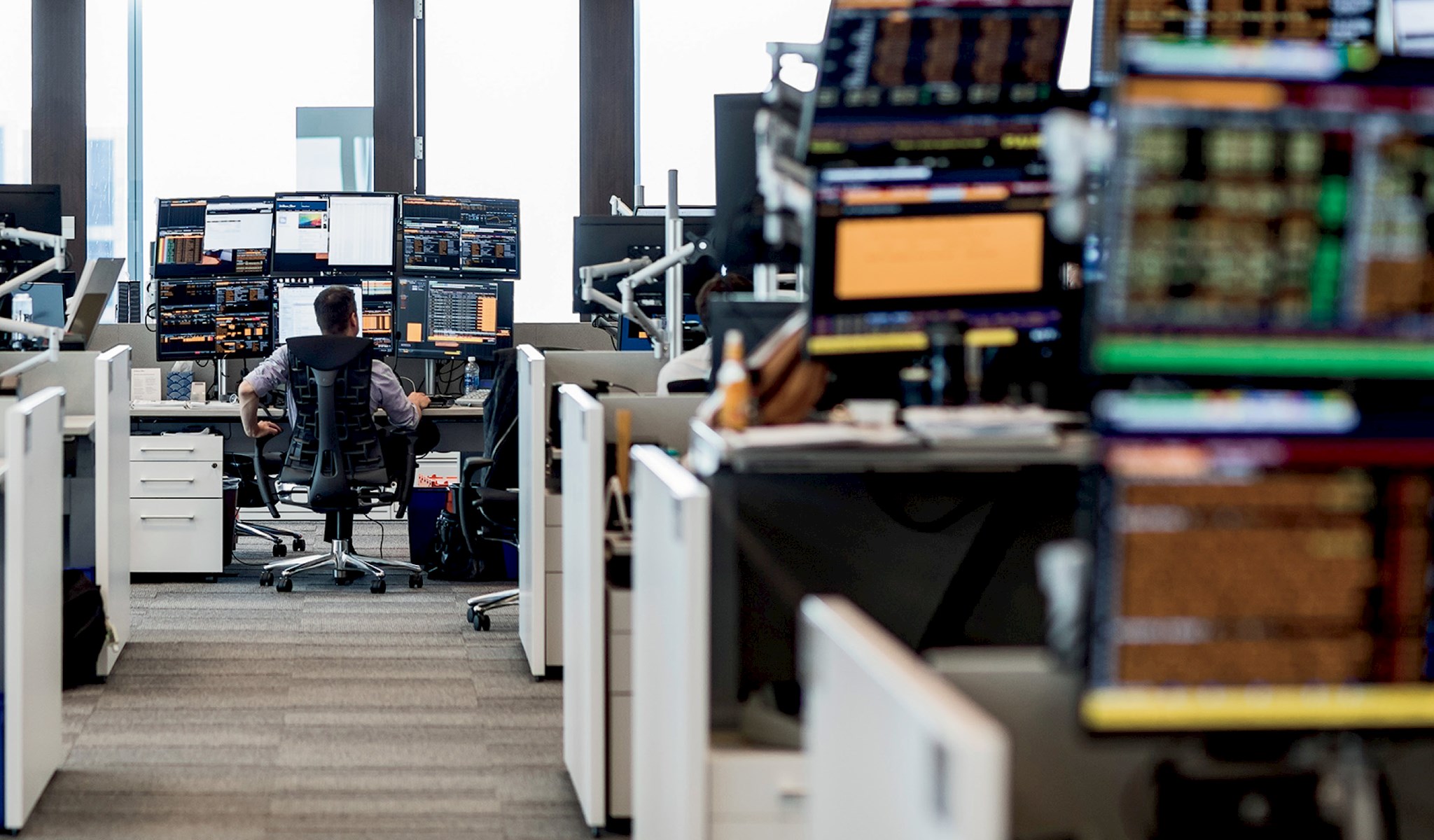 View of William Blair trading floor