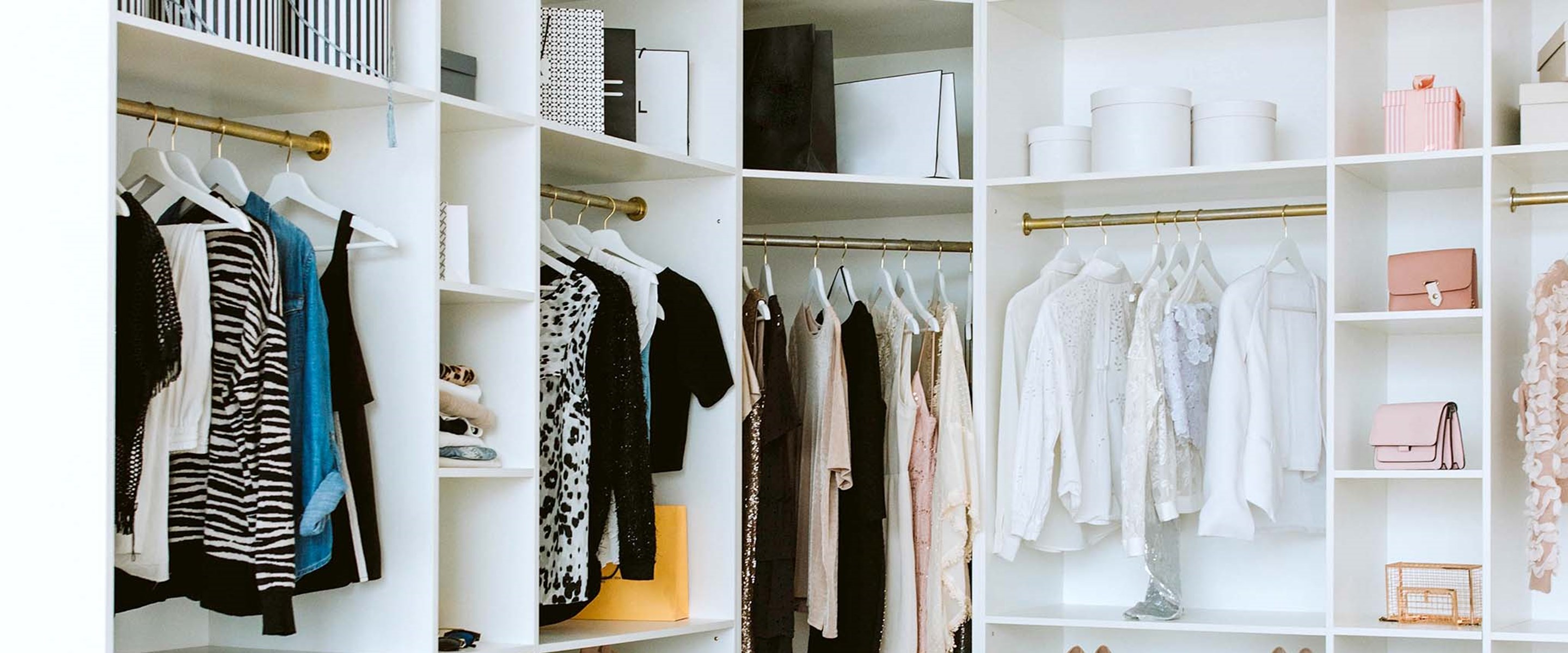An organized closet