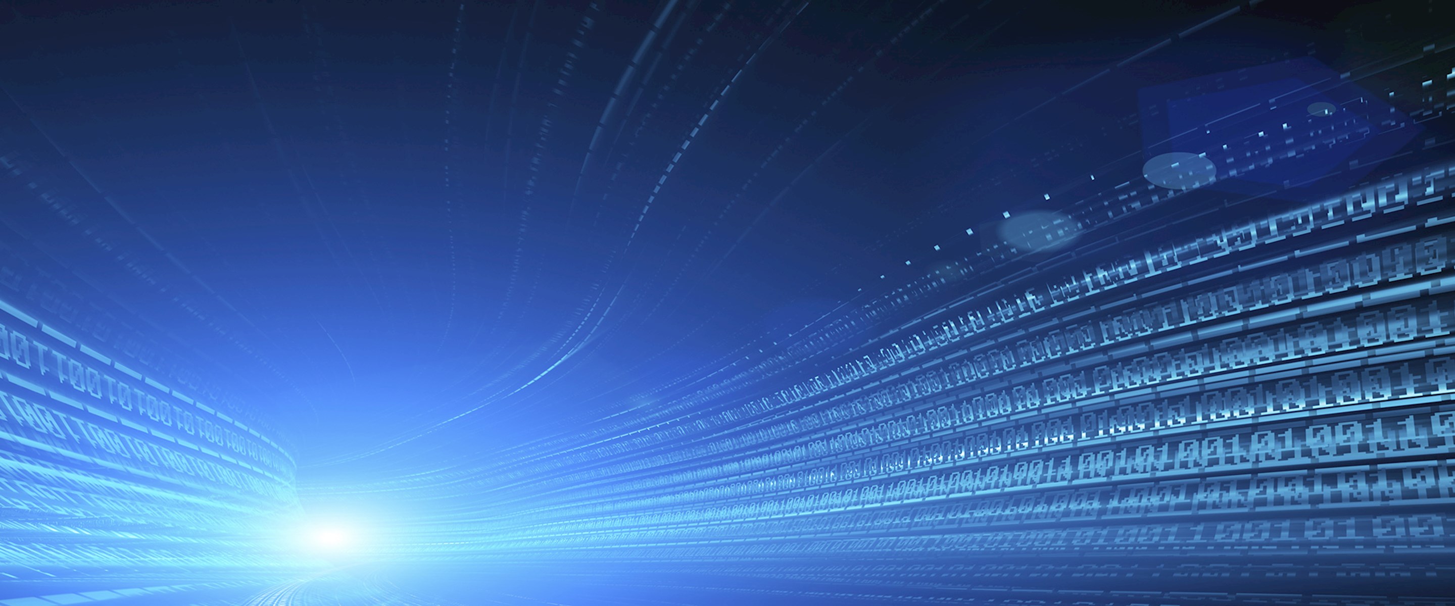 Abstract blue digital lines