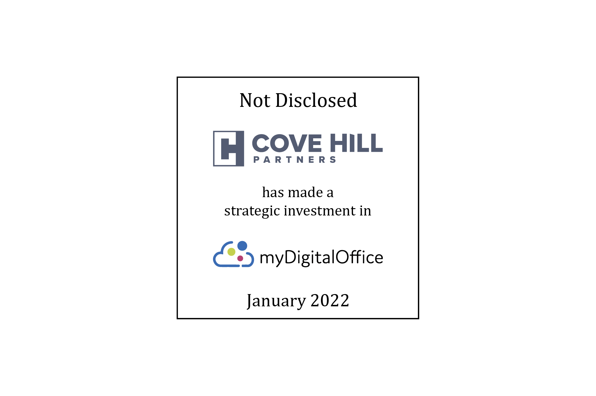 Cove Hill Partners/myDigitalOffice tombstone