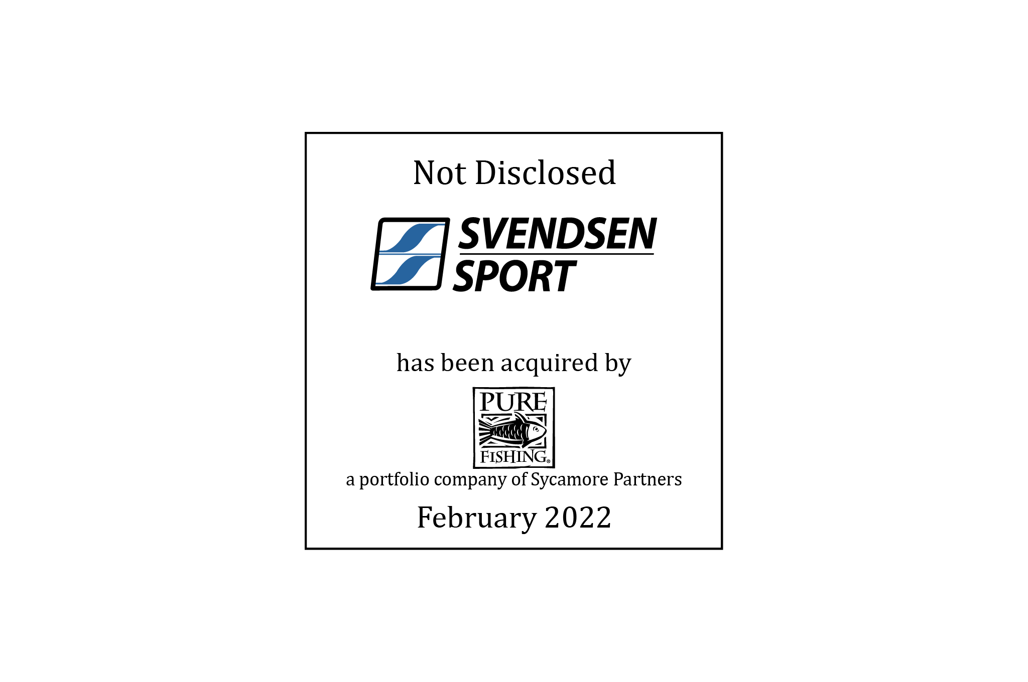 Svendsen Sport has been acquired by Pure Fishing