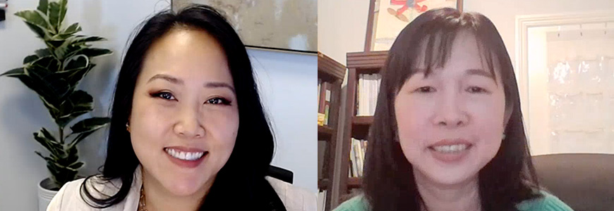 Nancy Bonges and Kathy Liu