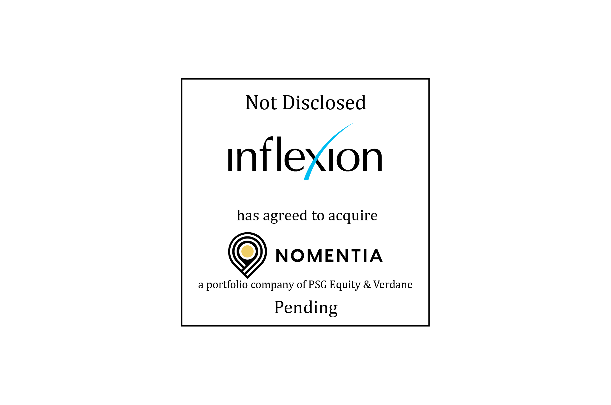 Not Disclosed | Inflexion Private Equity (logo) Has Agreed to Acquire Nomentia (logo), a portfolio company of PSG Equity & Verdane | Pending