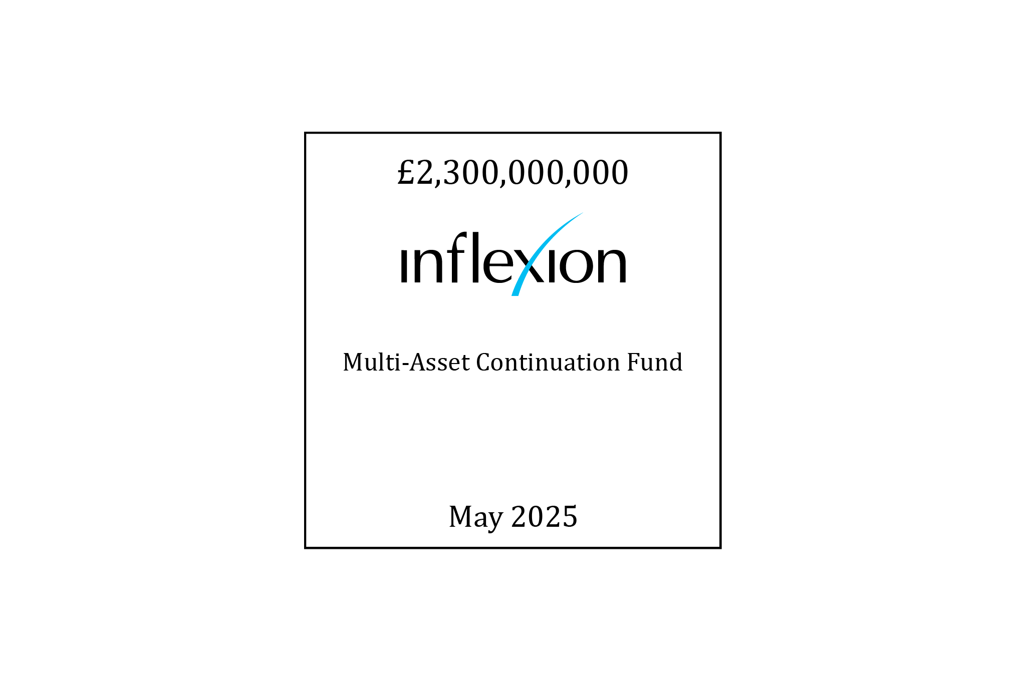 £2,300,000,000 | Inflexion (logo) Multi-Asset Continuation Fund | May 2025